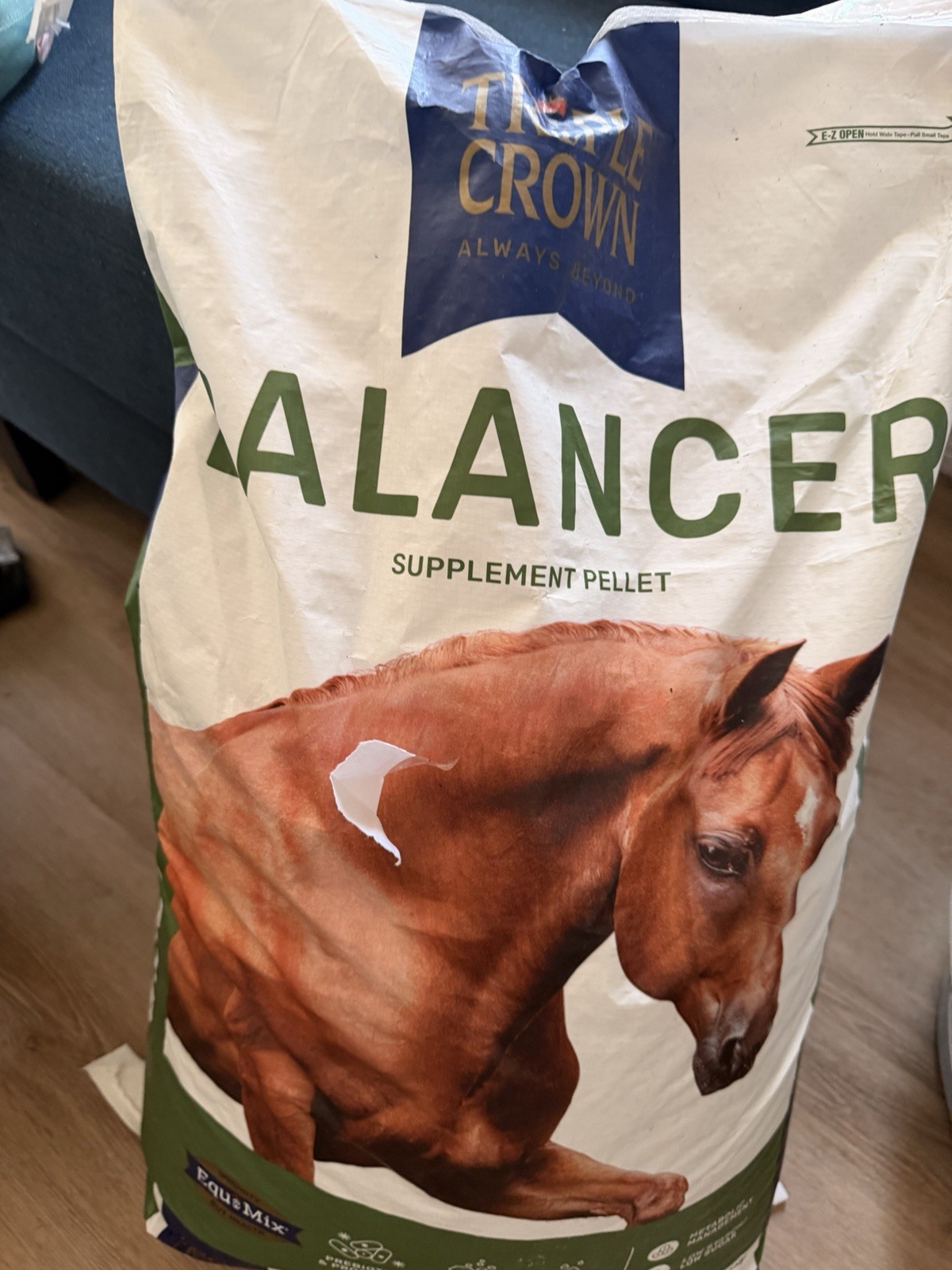 Triple Crown Balancer Supplement Pellet Horse Feed for Horses Balanced Nutrition