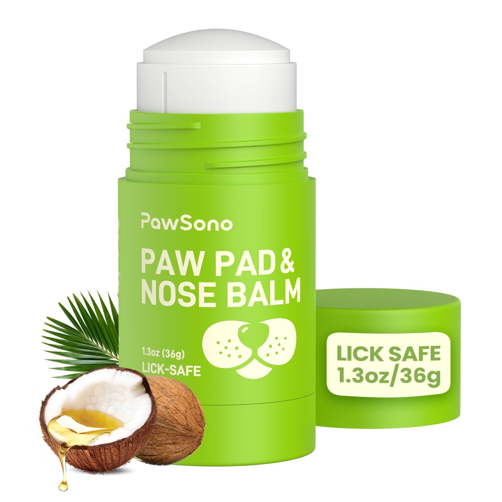 Lick-Safe Dog Paw & Nose Balm with Coconut Oil | Winter Road Salt & Cold Pave…