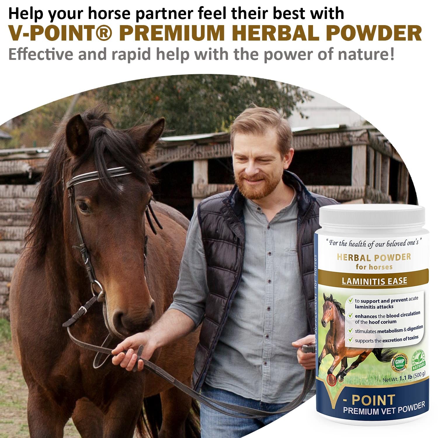 V-POINT – Laminitis Ease – hoof Supplements for Horses – Horse hoof Care Prod…