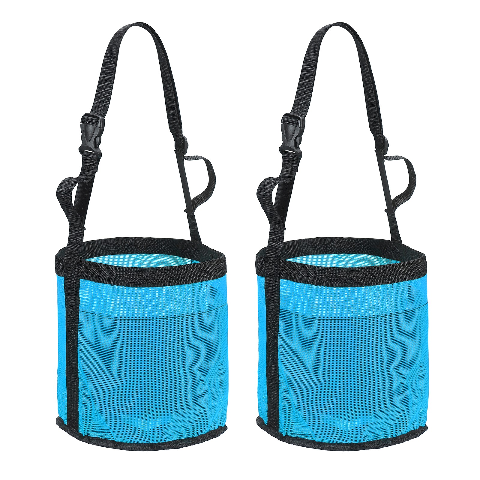 Horse Feed Bag, (Blue, M,2 Pcs), Intended for Horse Feeding Grain