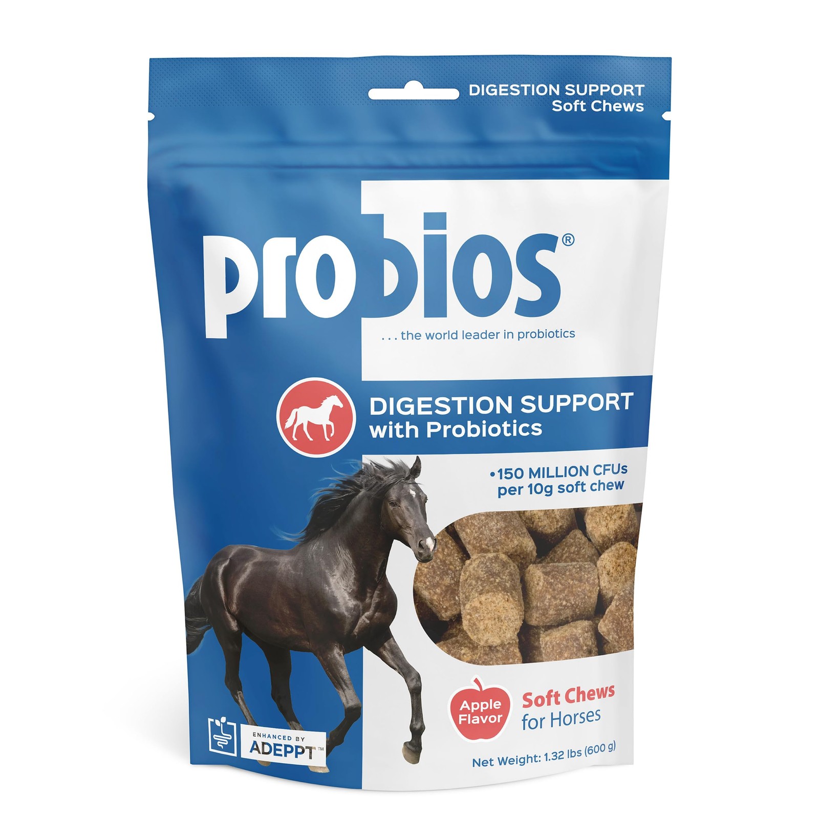 Probios for Horses Soft Chews, Daily Probiotic 1.32 Pound (Pack of 1), Brown