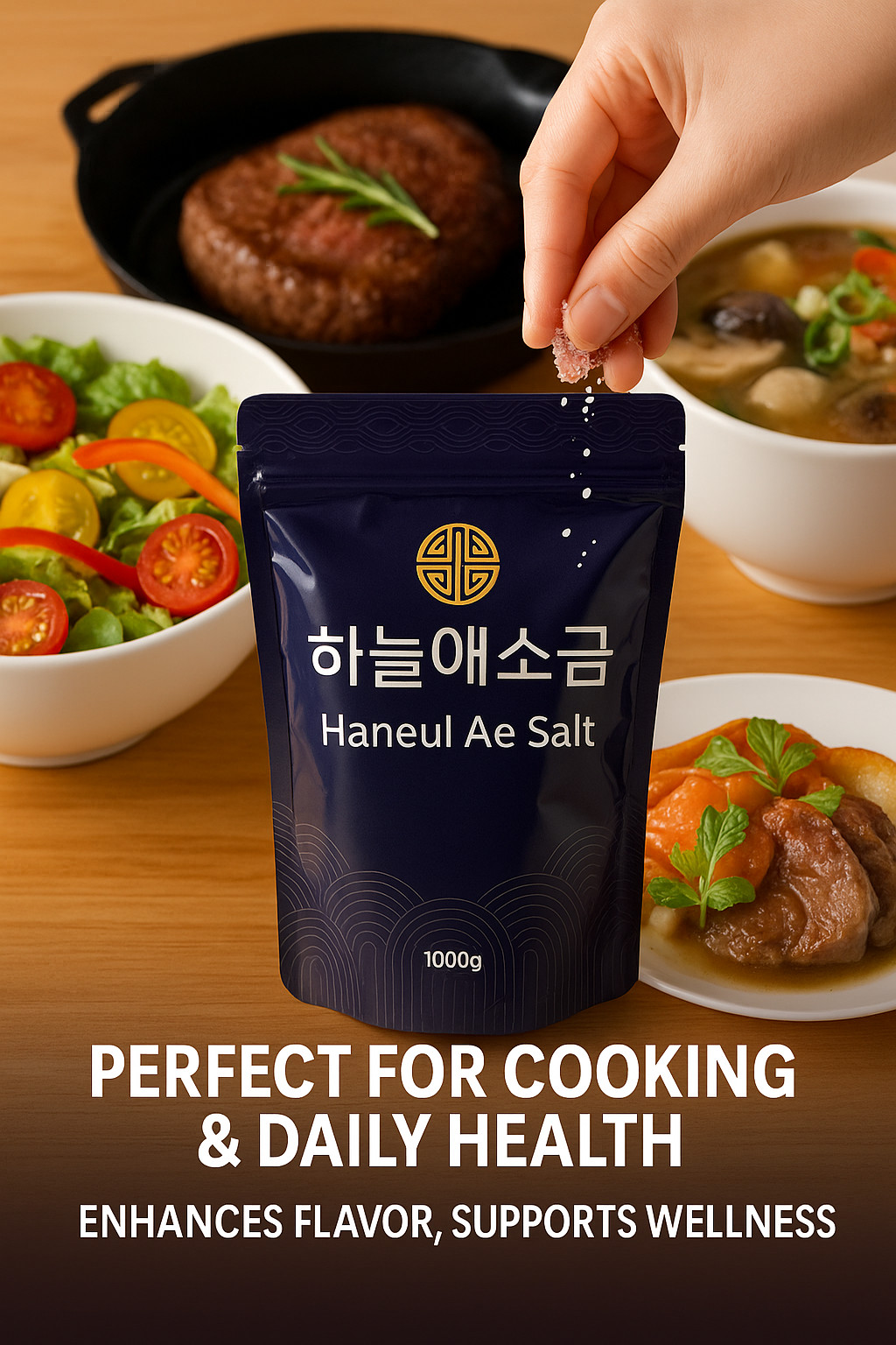 Premium Korean Sea Salt Fine Grain 300g Food Grade Made in Korea