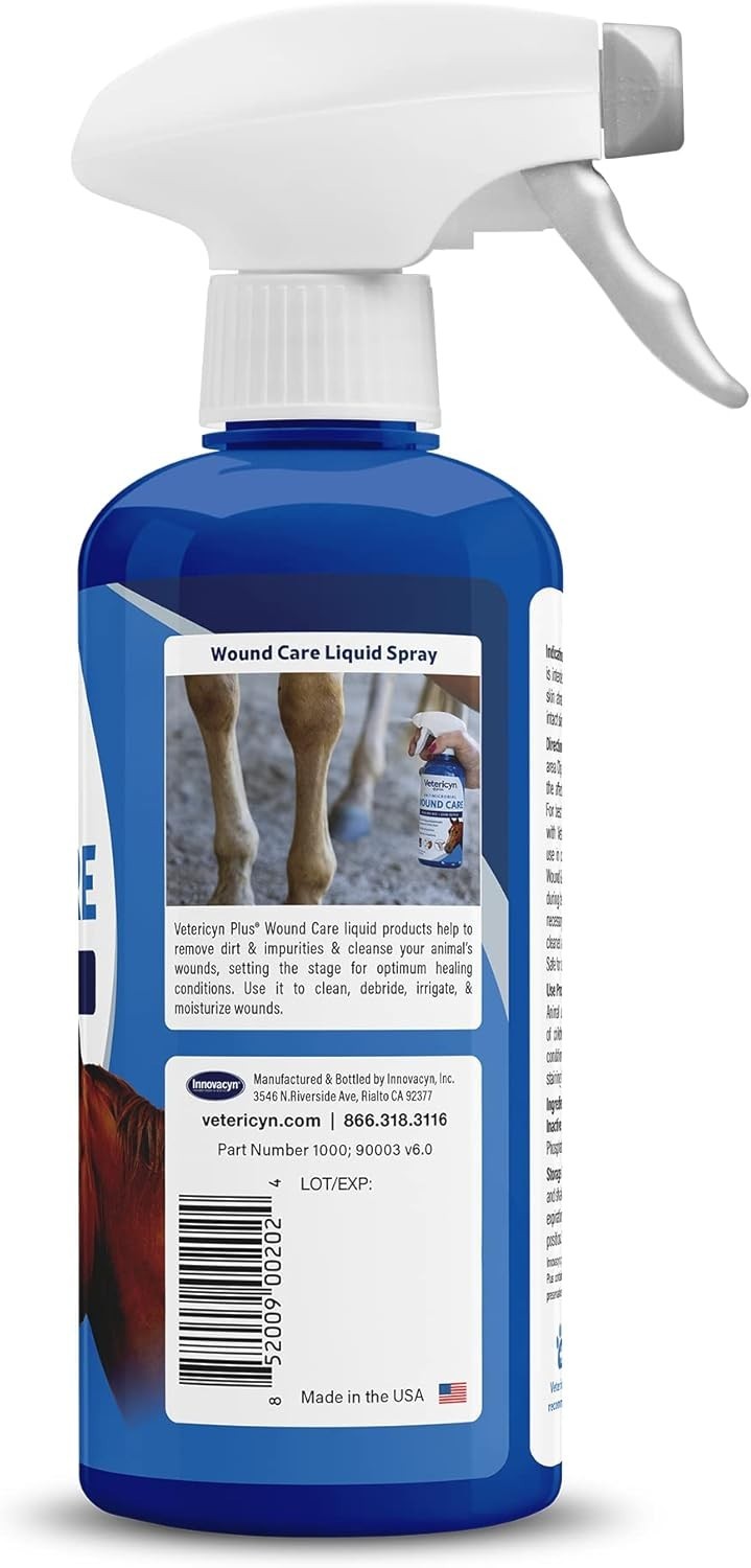 16oz Plus Horse Wound Care Spray – Essential Healing Aid for Equine Care