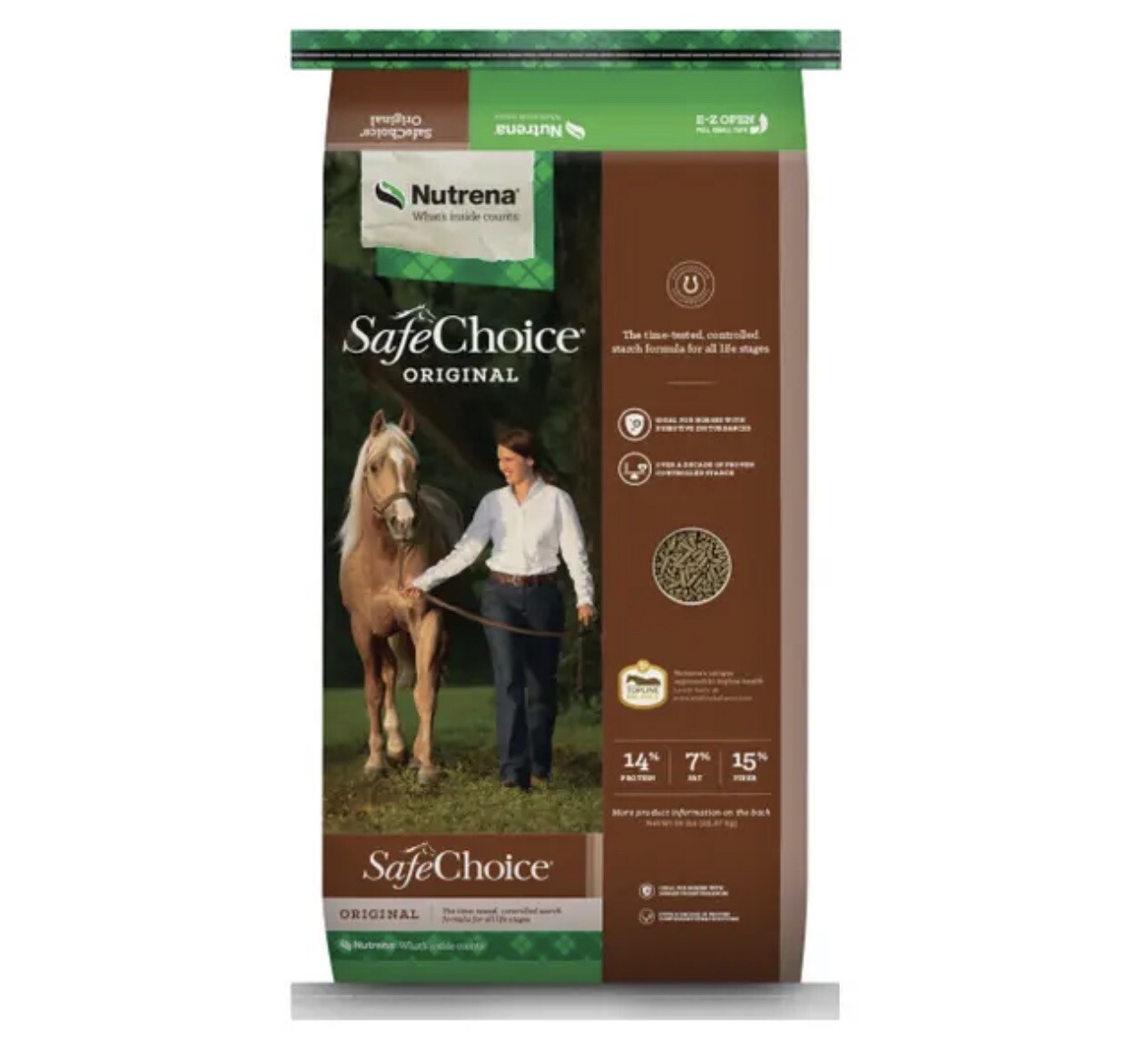 50 lb SafeChoice Original Pelleted Horse Feed