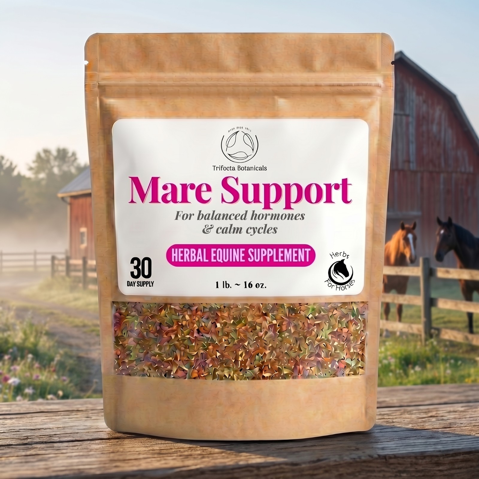 Moody Mare Support Herbal Horse Supplement – Natural Blend for Hormonal Balance