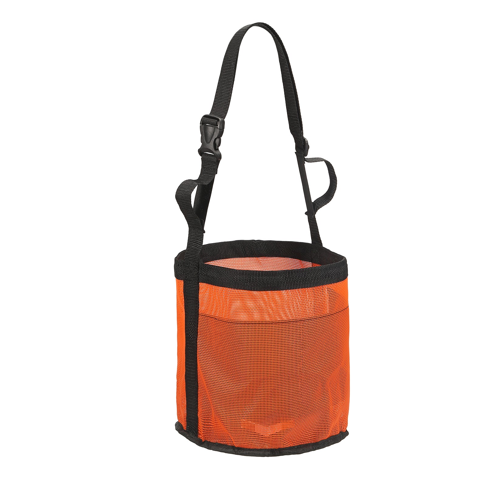 Horse Feed Bag, (Orange, M), Intended for Horse Feeding Grain