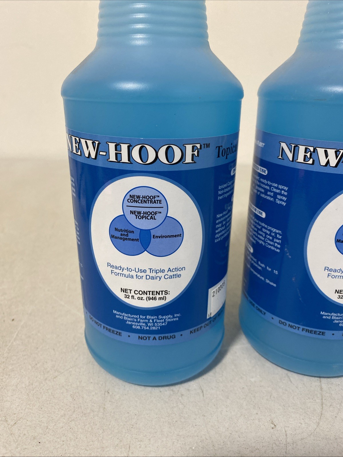 Lot Of 3 New-Hoof Topical 32oz Each For Dairy Cattle