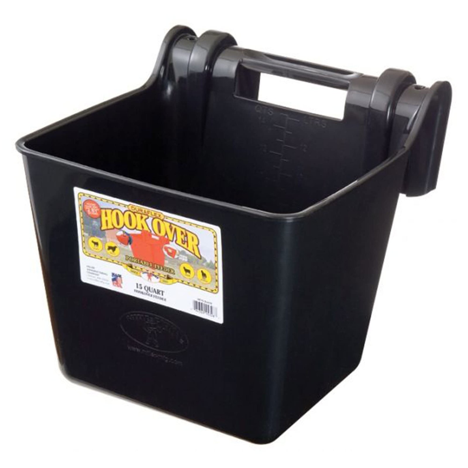 Little Giant® Plastic Hook Over Feeder Mountable Livestock & Pet Feed Bucket