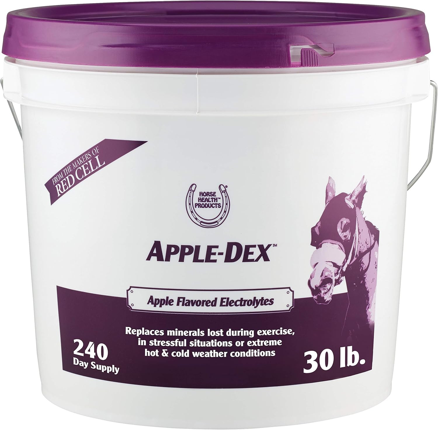 Horse Health Apple-Dex Apple Flavored Electrolytes 30 Pound 240 Days