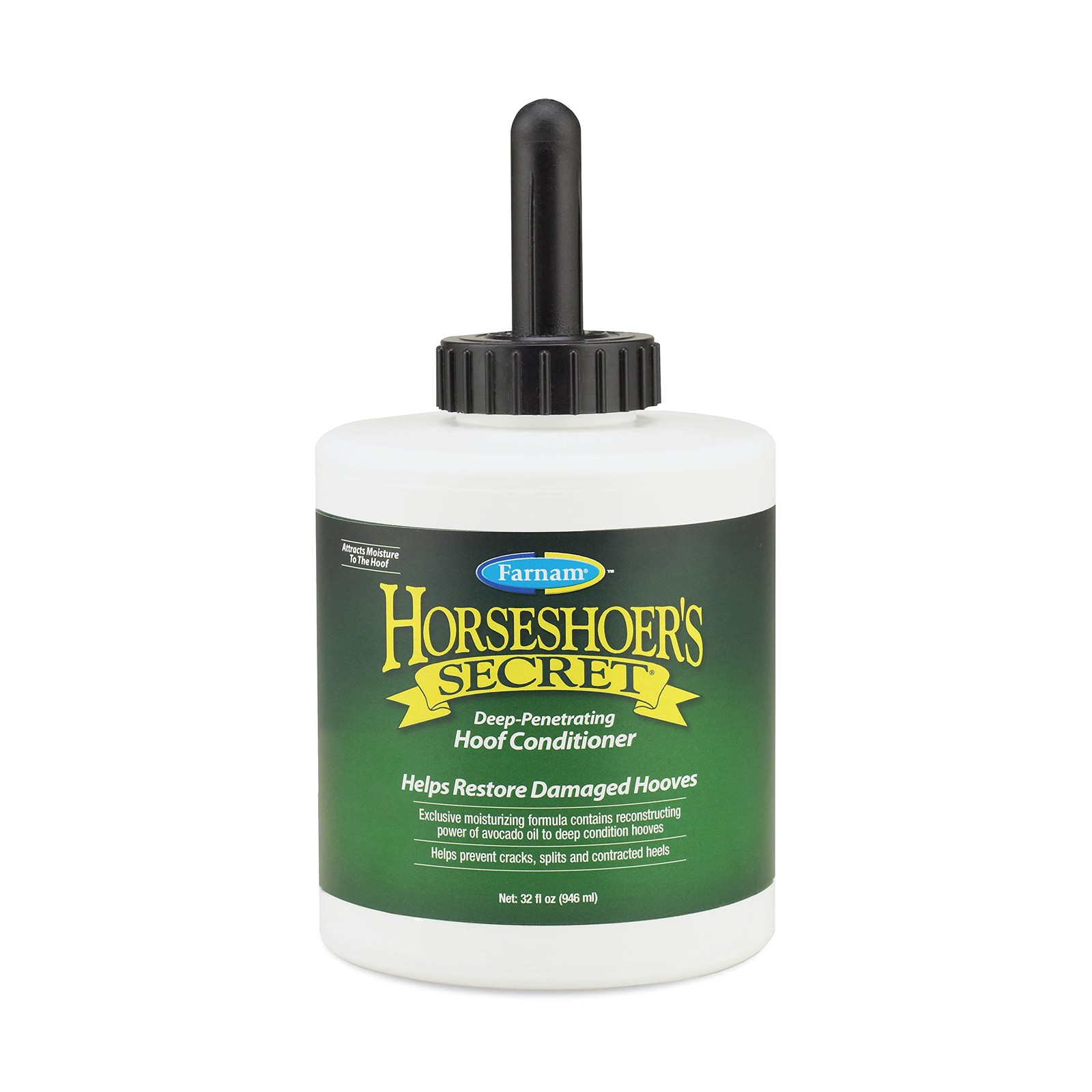 Farnam Horseshoers Secret Deep-Penetrating Hoof Oil for Horses, Conditions Dry