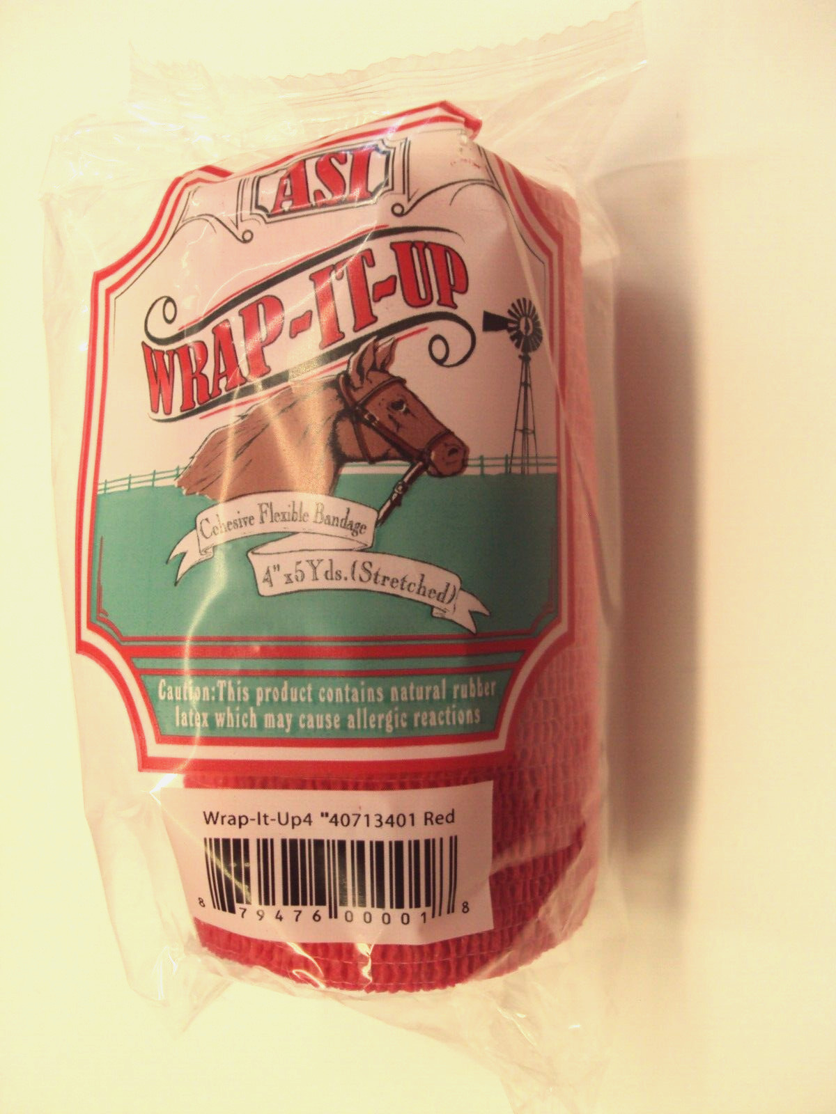 Flex Wrap Horses Red Set of 4 Wraps